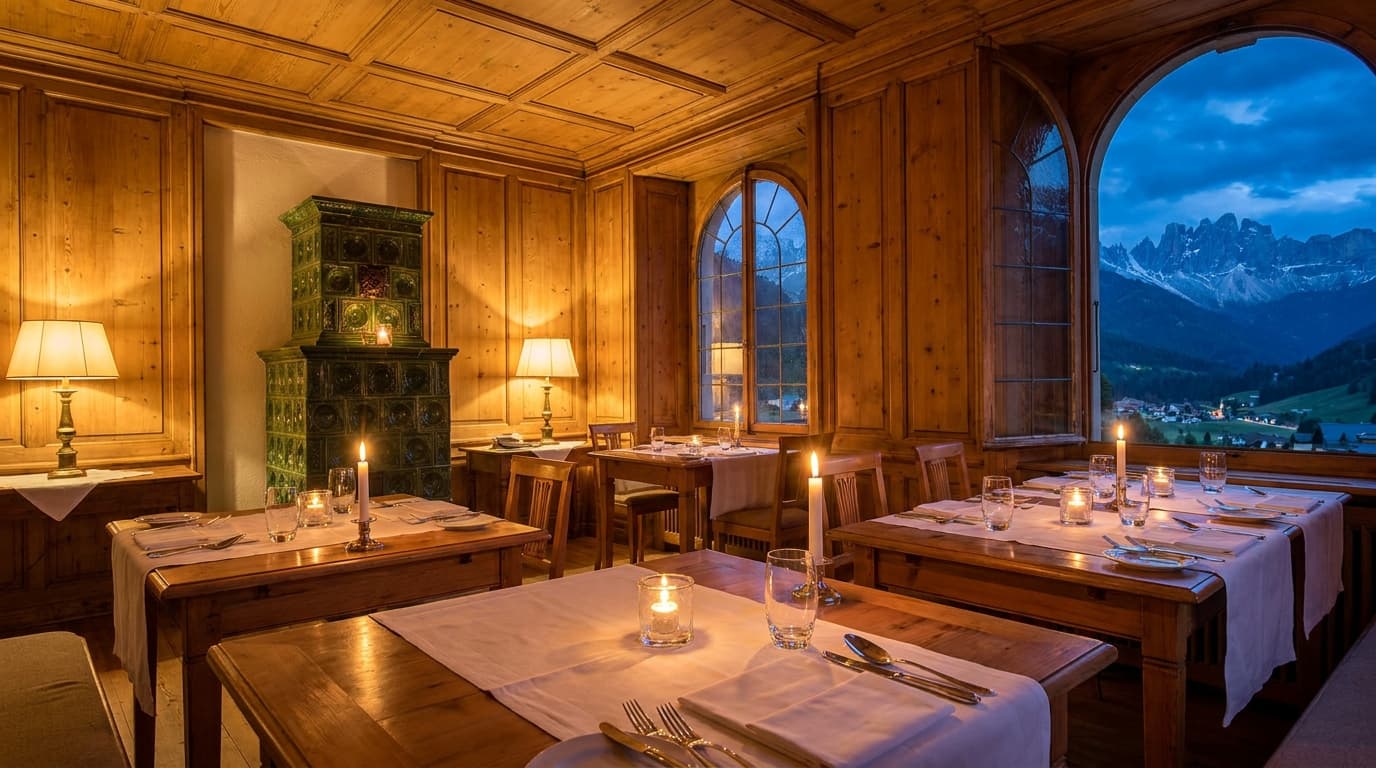 Arvenstube des Restaurants im Hotel Alpenblick